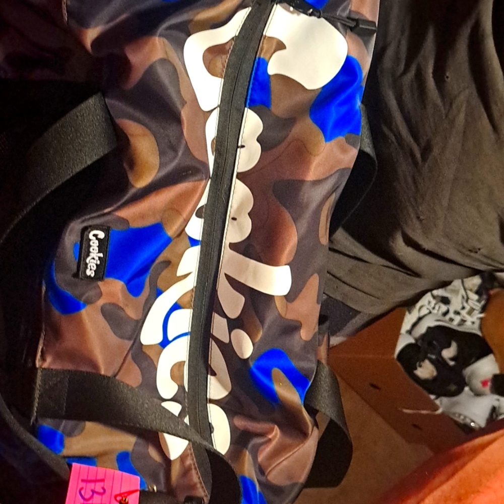 #131 Cookies duffle bag new without tags